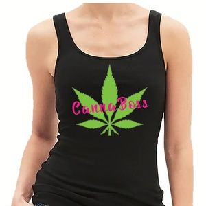 CannaBoss CBD Tank Top  Black